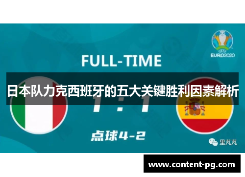 日本队力克西班牙的五大关键胜利因素解析