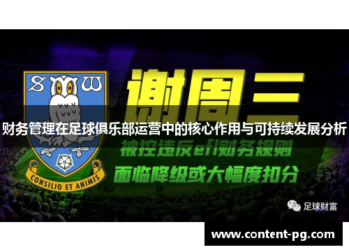 财务管理在足球俱乐部运营中的核心作用与可持续发展分析